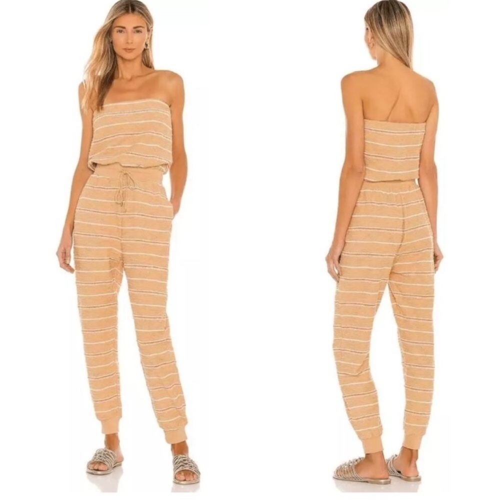 L*Space x Revolve North Shore strapless long jumpsuit size XS